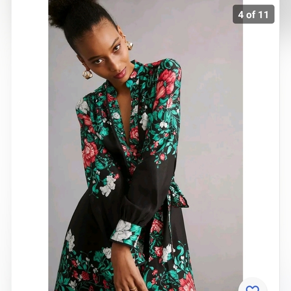 Anthropologie Midi Shirt Dress Size S - Picture 4 of 9